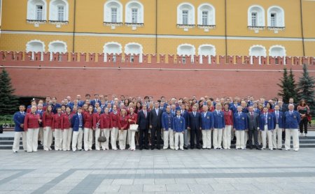 В Москве состоялись проводы сборной команды России на Олимпийские игры в Лондоне +Видео, Фото