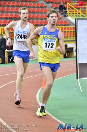 Александр Венгловский и Инна Кашина победители чемпионата Украины по спортивной ходьбе +Фото