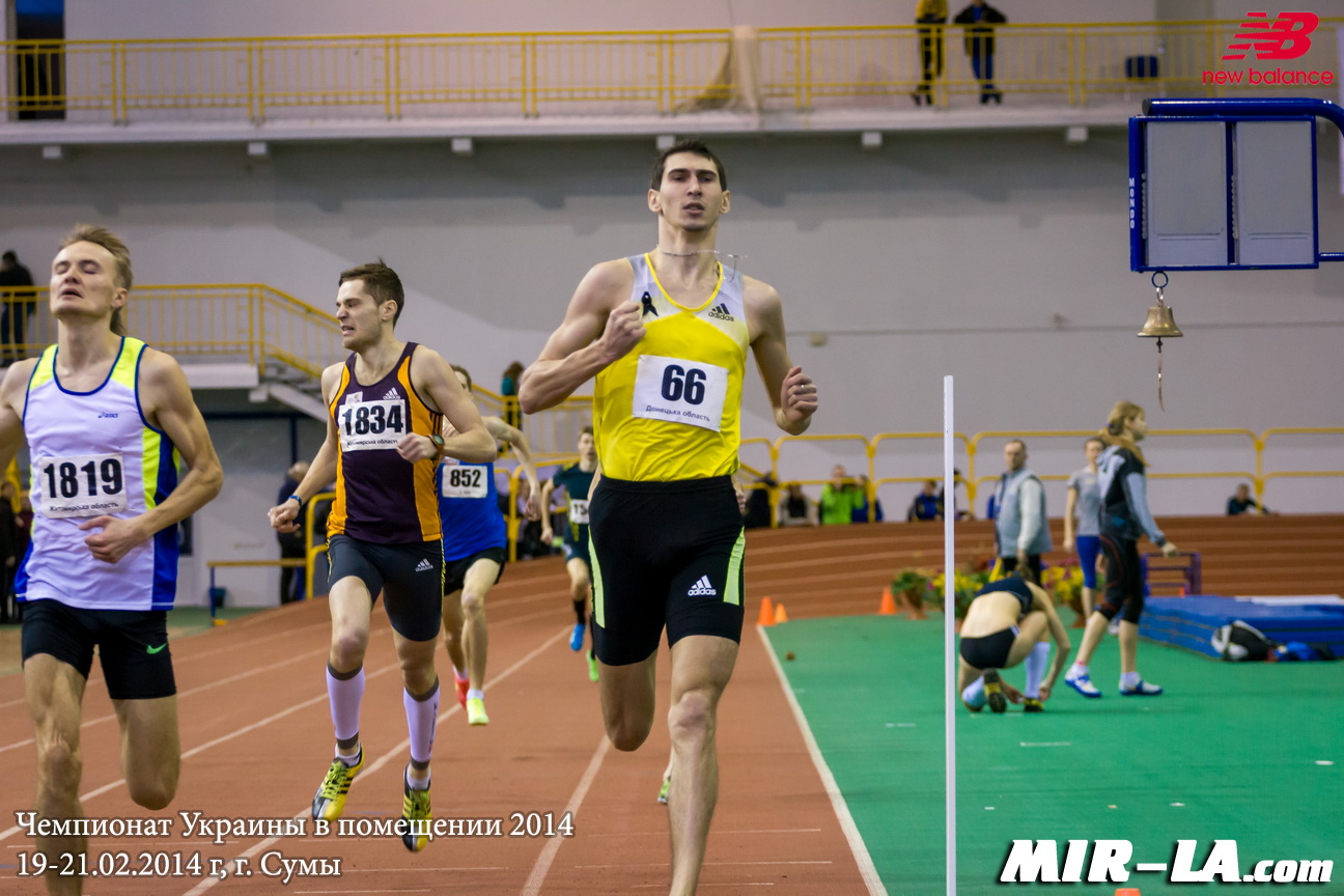 800 м Мужчины - Финал А - Чемпионат Украины в помещении 2014 - Сумы